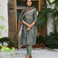Vaasva Women's Chanderi Printed Suit Set With Pant And Printed Dupatta | Swadesiicart
