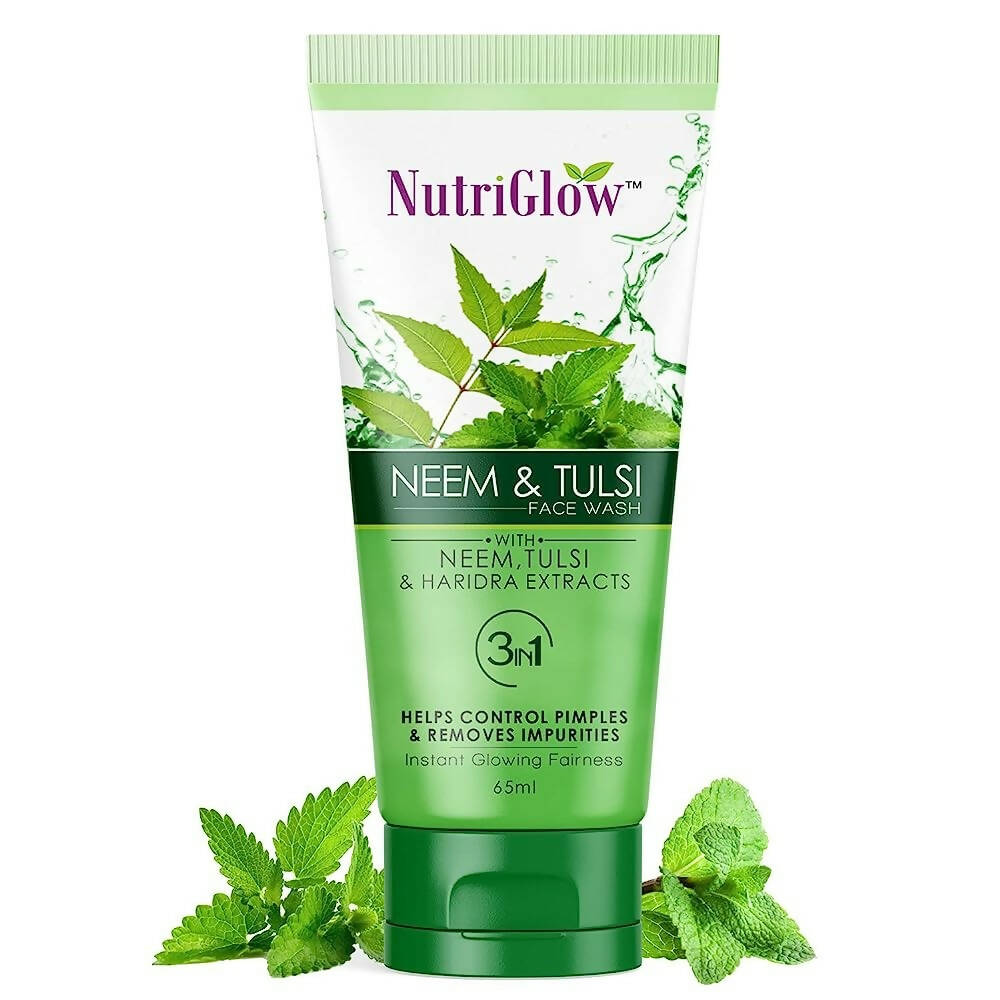 NutriGlow Neem & Tulsi Face Wash - Nutriglow Cosmetics