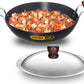 Hawkins Futura Hard Anodised Kadhai 30 cm Diameter with Lid 4 L (AK40S) - Swadesiicart