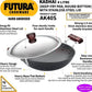 Hawkins Futura Hard Anodised Kadhai 30 cm Diameter with Lid 4 L (AK40S) - Swadesiicart
