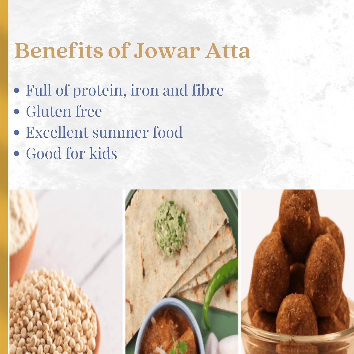 Earthen Story Certified Organic Jowar Flour - Swadesiicart