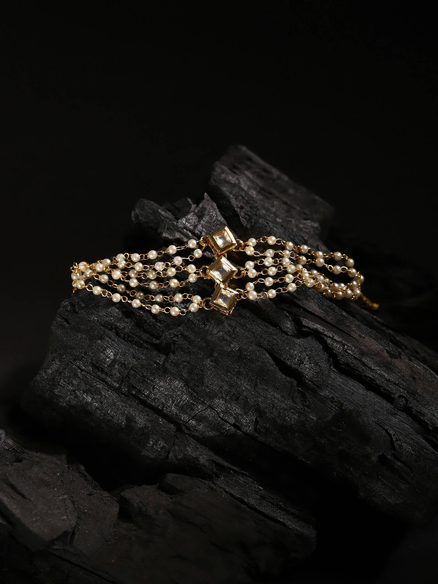 Women's White Bracelet - Ruby Raang - Swadesiicart
