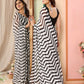Partywear Designer Black & White Georgette Fancy Saree - Satrangi | Swadesiicart