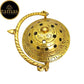 Tamas Brass Small Dhoop Burner with Handle and Lid (Golden) | Swadesiicart