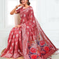 Shree Shyam Fashion Linen Cotton Rust Saree
