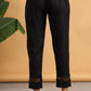 Juniper Women Black Rayon Solid Slim Fit Pant/Slim Pant | Swadesiicart