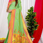Jyoti Fashion Women's Green Paithani Silk Zari Woven Saree with Blouse | Swadesiicart