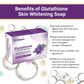 LA Organo Glutathione Lavender Skin Whitening Soap - Limited Time Offer - Swadesiicart