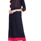 NOZ2TOZ Women's Blue Anarkali Kurta- (1pc set) - Swadesiicart