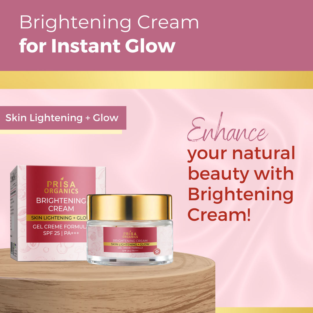 Prisa Organics Brightening Cream - Swadesiicart