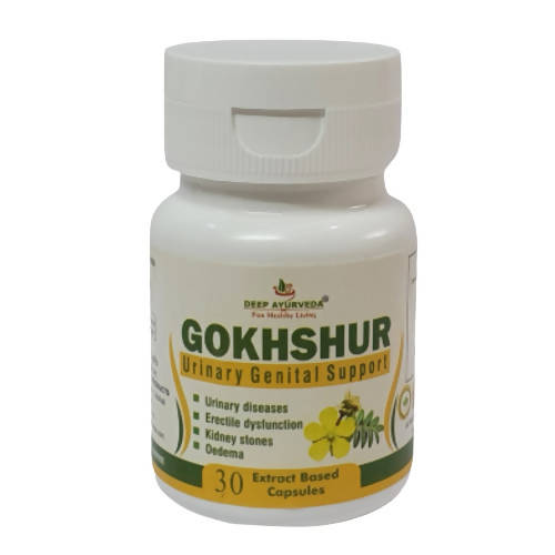 Deep Ayurveda Gokshur 500mg Veg Capsules - DEEP AYURVEDA