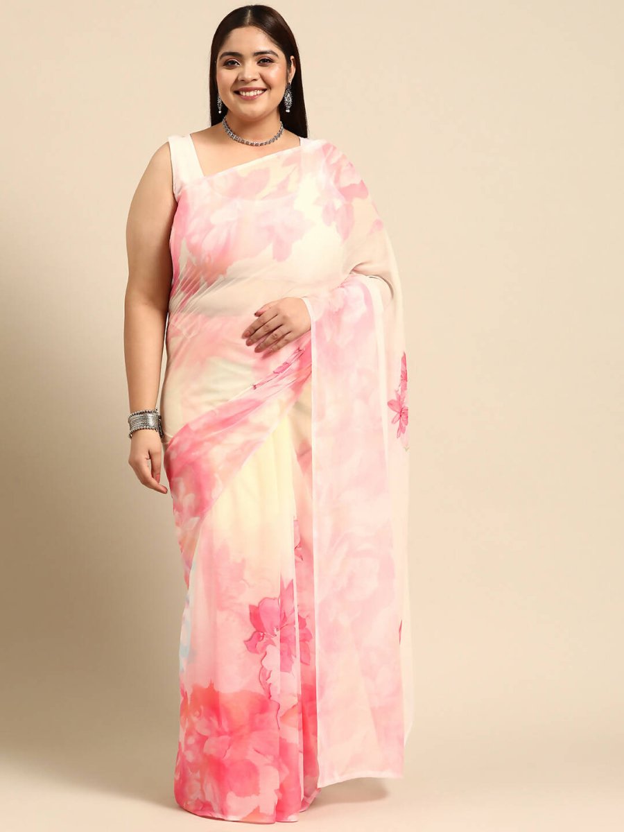 Ahalyaa Women's Traditional wear Saree - Pink | Swadesiicart