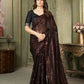 Dishitha Creation Indian Women's Designer Georgette Sequence Saree - Red | Swadesiicart