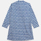 Ahalyaa Boys Blue Pure Cotton Porcian Print Kids Kurta Churidar Set | Swadesiicart
