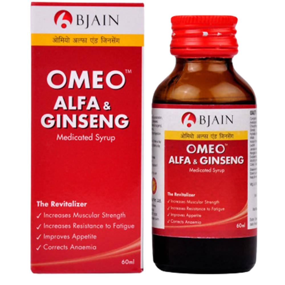 Bjain Homeopathy Omeo Alfa & Ginseng Syrup | Swadesiicart