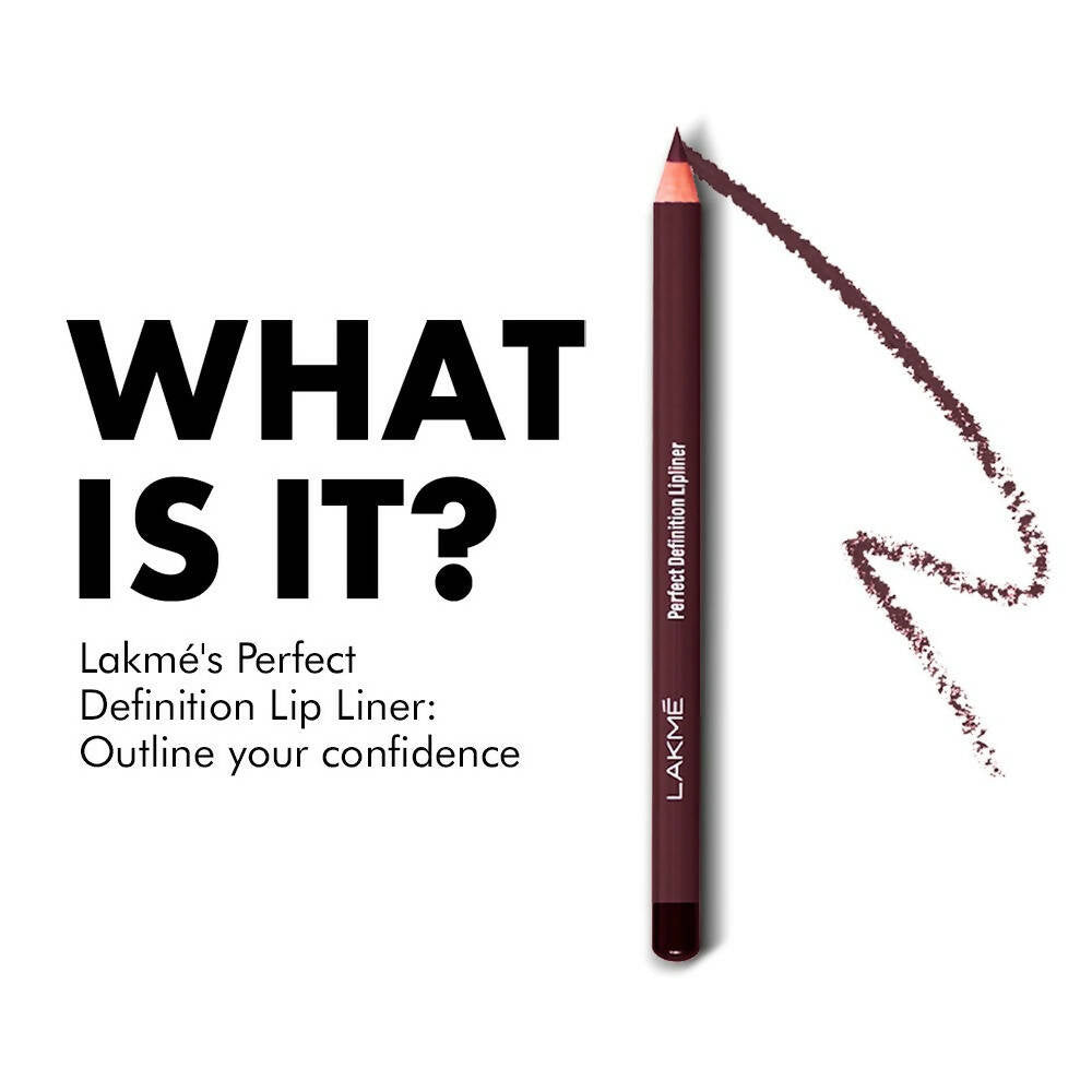 Lakme Perfect Definition Lip Liner - Black Currant - Swadesiicart