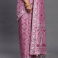 Shree Shyam Fashion Linen Cotton Purple Saree
