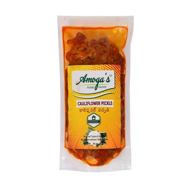 Amoga's Pickles Factory Cauliflower Pickle Andhra Style