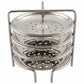 Jain Stainless Steel Small Idiappam Stand - 4 Plates - Swadesiicart