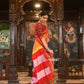 Very Much Indian Handloom Cotton Viscose Ilkal Saree Bright Mustard Yellow With Red Border | Swadesiicart