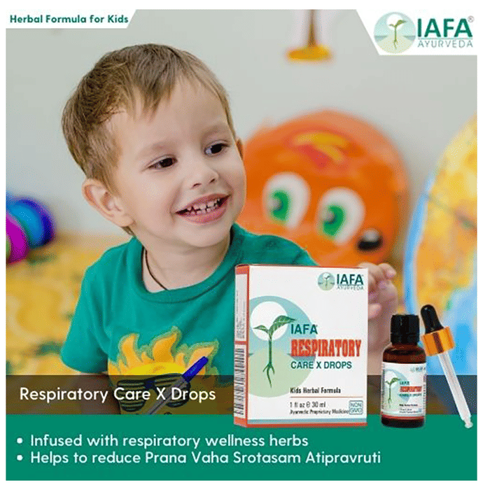 Iafa Ayuveda Respiratory Care X Drop | Swadesiicart