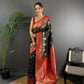 Joban Fashion Red Butti Banarasi Silk Sarees | Swadesiicart
