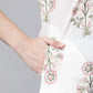 Ahalyaa Women's Off White Pure Cotton Floral Printed Kurta | Swadesiicart