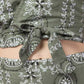 PAVONINE Pista Green Color Printed Crop Top And Flared Palazzo Set For Girls & Women - Swadesiicart