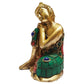 Purpledip Brass Resting Buddha Idol - Swadesiicart