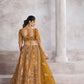Kesar Fab Dark-Mustard Banarasi Silk Hand_Woven Lehenga | Swadesiicart