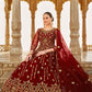Heavy Stone Embroidered Maroon Designer Anarkali Suit - Emponline | Swadesiicart