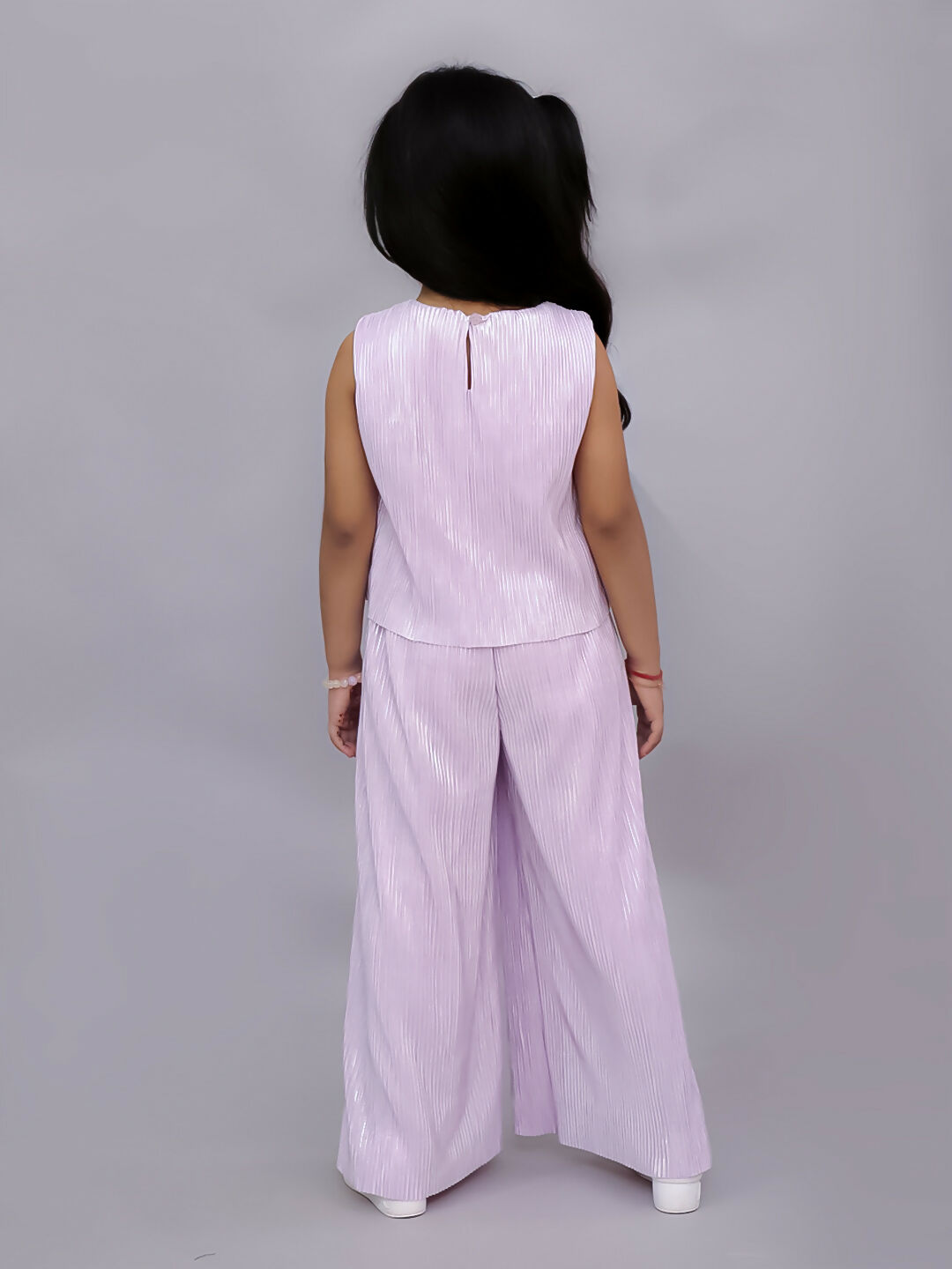 Lil Drama Glam Up Girls Pink Party Top and Pant Set | Swadesiicart