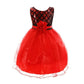 Asmaani Baby Girl's Black & Red Colour Satin A-Line Maxi Full Length Dress (AS-DRESS-22082)