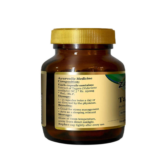 Zandu Tagara Pure Herbs Capsules | Swadesiicart
