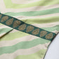 Ahalyaa Off White & Green Zig Zag Print Basic Jumpsuit - Swadesiicart