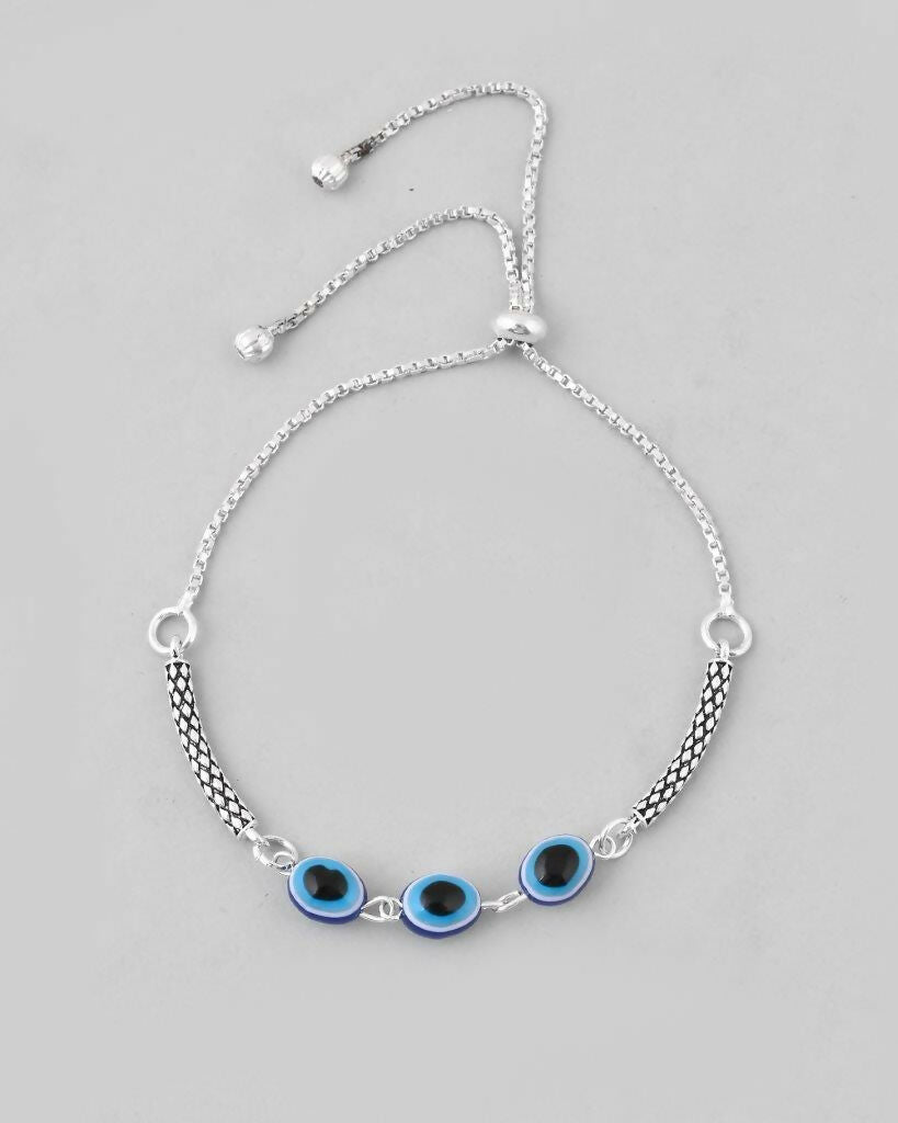 VOJ Set of 2 Traditional Evil Eye Designer Anklet - Swadesiicart