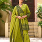 Anaita Mehendi Chinon Readymade Sharara Suit with Embroidery Work