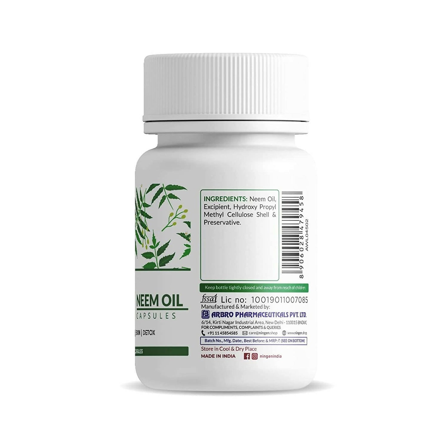 Ningen Neem Oil Capsules - Swadesiicart