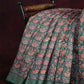Light Green Lotus Print Semi Chanderi Saree By Gayathri Reddy Designer Studio | Swadesiicart