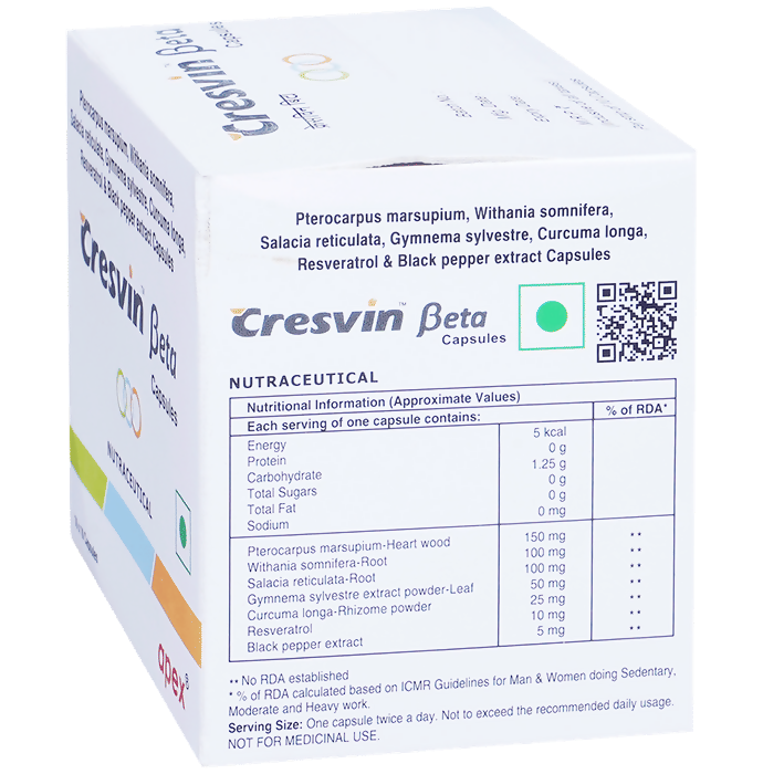 Apex Cresvin Beta Capsules | Swadesiicart