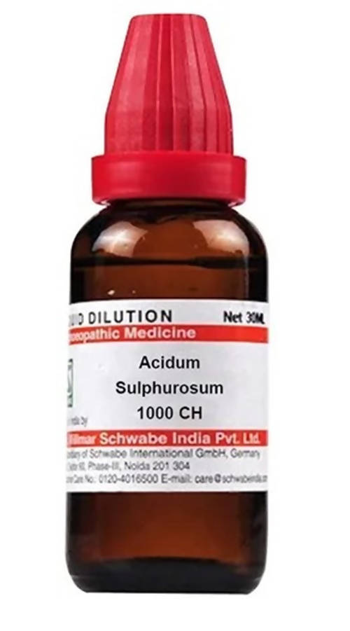 Dr. Willmar Schwabe India Acidum Sulphurosum Dilution | Swadesiicart