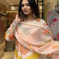 Partywear Designer Maslin Multi Stitched Suit With Dupatta - Tanisha | Swadesiicart