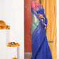Very Much Indian Handloom Pure Cotton Paithani -Ink Blue | Swadesiicart
