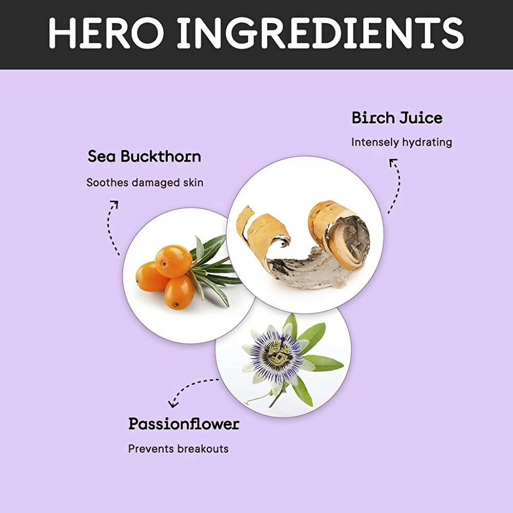 Quench Botanics Birch Please Intense Glow Gel Mask With with Licorice, Cherry Blossom, Grapefruit - Korean Skincare | Swadesiicart