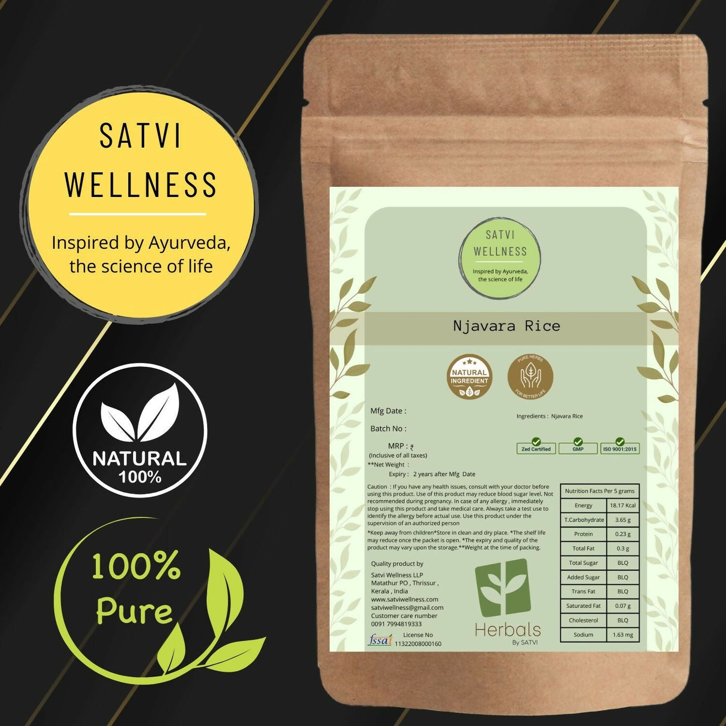 Satvi Wellness Navara Rice | Swadesiicart