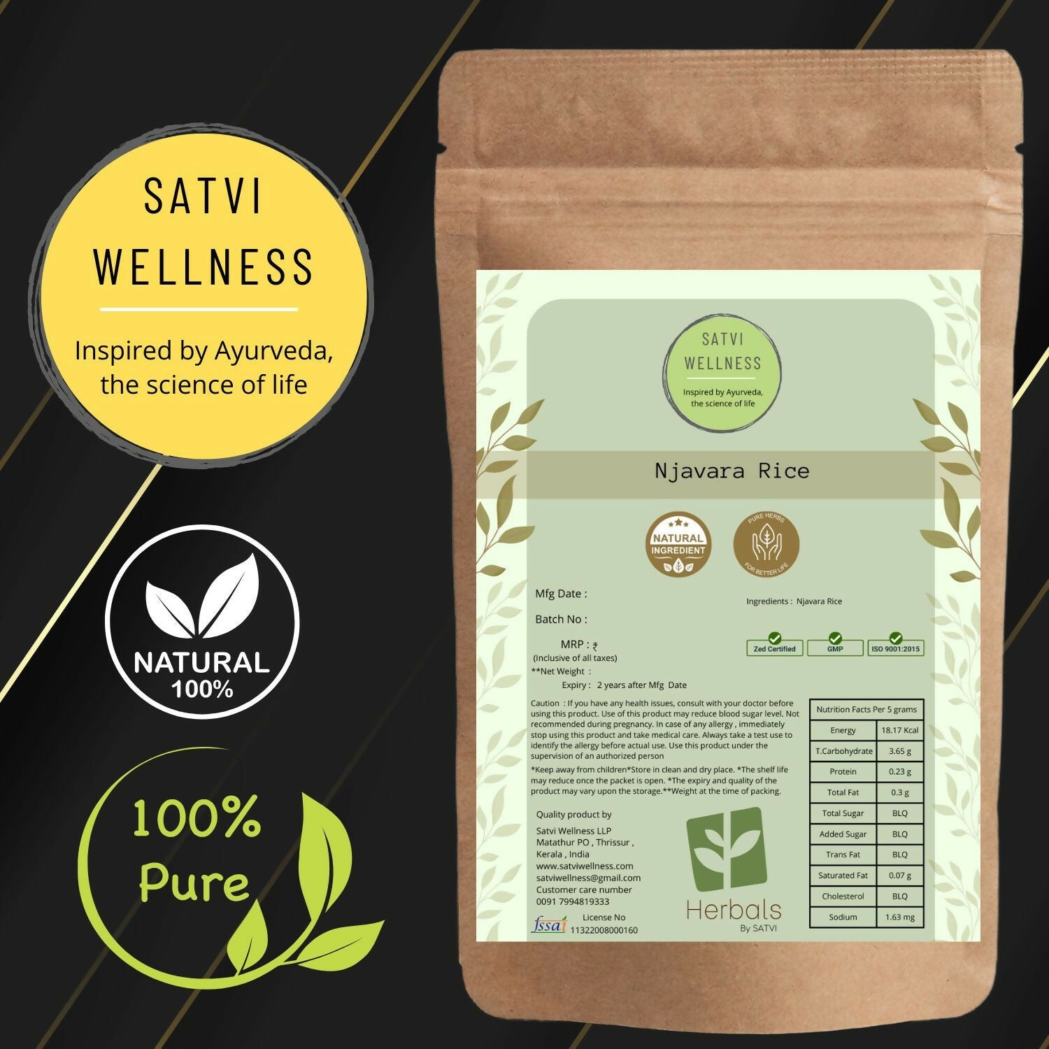Satvi Wellness Navara Rice | Swadesiicart