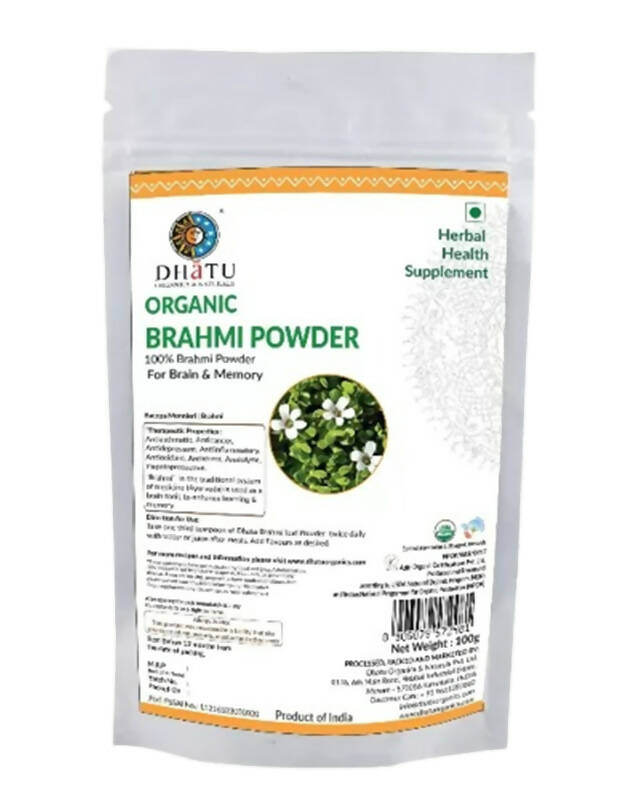 Dhatu Organics & Naturals Brahmi Powder | Swadesiicart