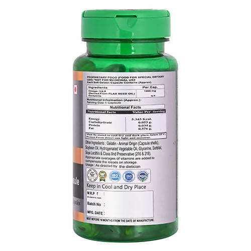 Cipzer Flaxseed Softgel Capsules - Swadesiicart