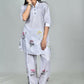 Morchari Digital Print Semi Muslin Co-Ord Set Top & Trouser-Multicolor - Swadesiicart
