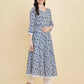 Designer Stylish Blue Rayon Stitched Suit With Dupatta - Tanisha | Swadesiicart